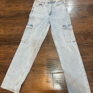 PacSun 90's Boyfriend High Rise Jeans - Light Blue